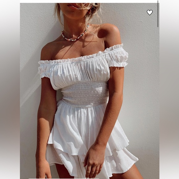 Princess Polly Love Galore Romper White - Picture 2 of 10